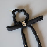 Big Black Ribbon Hair Pony