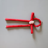 Big Red Ribbon Hair Pony