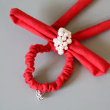 Big Red Ribbon Hair Pony