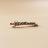 Straight Hair Clip Pink Silver