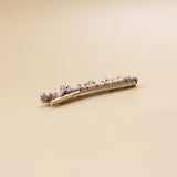 Straight Hair Clip Pink Silver