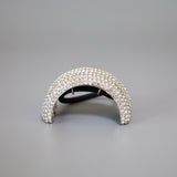Double Silver Ring Studs Hair Pony