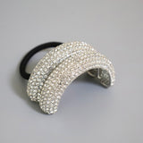 Double Silver Ring Studs Hair Pony