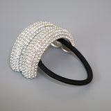 Double Silver Ring Studs Hair Pony