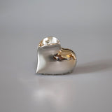 Silver Heart Hair Clip