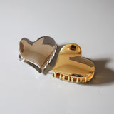 Silver Heart Hair Clip