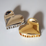 Silver Heart Hair Clip