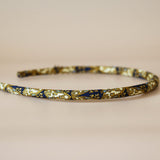 Tight Headband Navy Gold