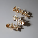 Gold Flower 3pcs Clip