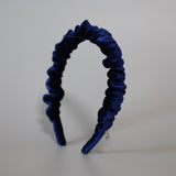 Navy Velour Gather Headband