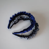 Navy Velour Gather Headband