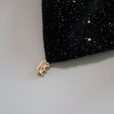 Black Kira Shuriken Scrunchie