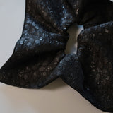 Black Jacquard Shuriken Scrunchie