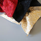 Red Jacquard Shuriken Scrunchie