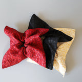 Red Jacquard Shuriken Scrunchie