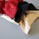 Red Jacquard Shuriken Scrunchie