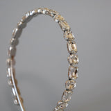 Silver Clear Studs Headband