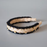 Beige Mohair Headband
