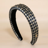 OG Headband Black Gold Dot Studs