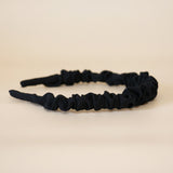 Gather Headband Silk Black