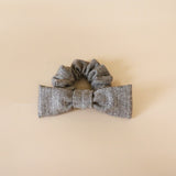 Riboon Herringbone Mini Scrunchie Brown