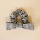 Riboon Herringbone Mini Scrunchie Brown