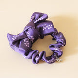 Ribbon Mini Scrunchie Purple