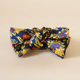 Riboon Mini Scrunchie Navy Gold