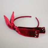 Velour Big Ribbon Tight Headband