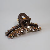 Brown Bijou Hair Clip