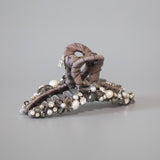 Grey Silver Bijou Hair Clip