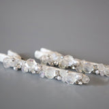 White Bijou Hair Clip (2pcs)
