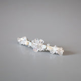 White Flower Barrette