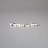 White Mix Bijou Barrette