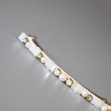 White Mix Bijou Barrette