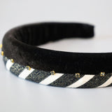 OG Headband Black Mix Velour