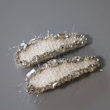 White Shaggy Hair Pin