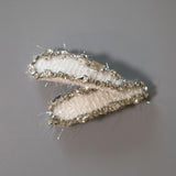White Shaggy Hair Pin
