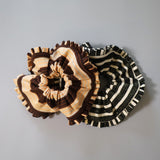 Brown Border Scrunchie