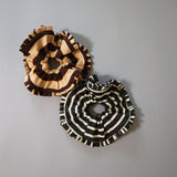 Brown Border Scrunchie