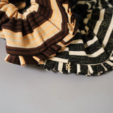 Brown Border Scrunchie