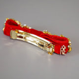Velvet Red Barrette
