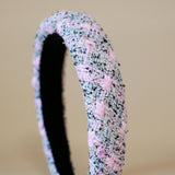 OG Headband Pink Tweed No Studs