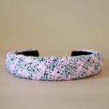 OG Headband Pink Tweed No Studs