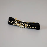 Velvet Black Barrette