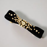 Velvet Black Barrette
