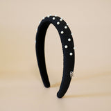 Slender Headband Black Pearl