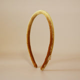 Tight Headband Mustard Velour No Studs