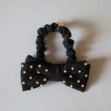 Silk Black Lil Gold Ribbon Pony