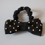 Silk Black Lil Gold Ribbon Pony